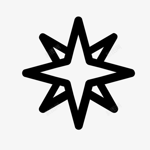 罗盘方向航海图标svg_新图网 https://ixintu.com 中小学和大学教育 方向 玫瑰风 罗盘 航海