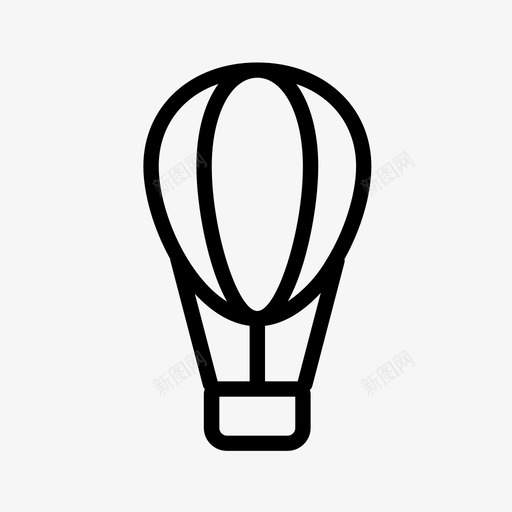 热气球飞行运输图标svg_新图网 https://ixintu.com 热气球 车辆 运输 飞行