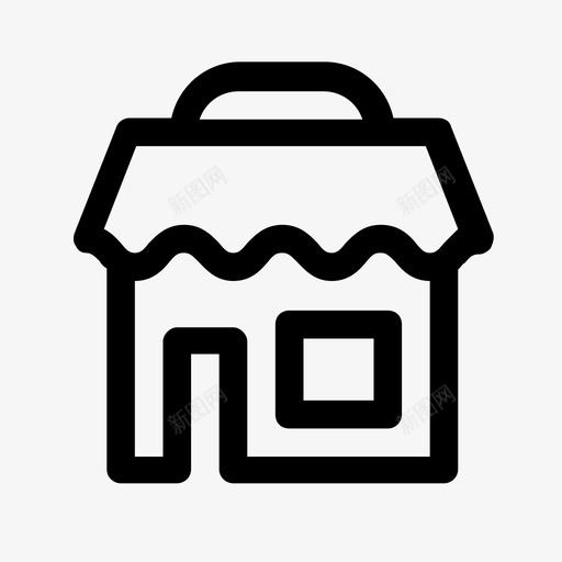商店咖啡馆商场图标svg_新图网 https://ixintu.com 咖啡馆 商场 商店 超市