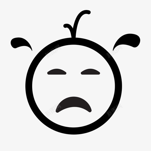 宝贝小男孩出生图标svg_新图网 https://ixintu.com 出生 出生婴儿其他怀孕 哭泣 宝贝 小男孩 悲伤