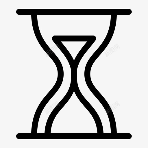 沙钟延迟时间图标svg_新图网 https://ixintu.com 商业展览会 延迟 时间 沙钟 等待