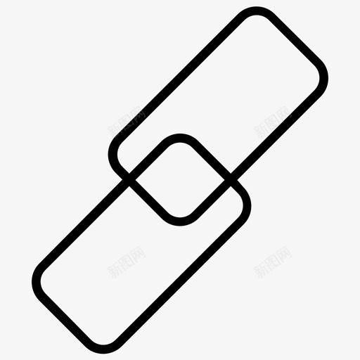 链环链条连接图标svg_新图网 https://ixintu.com pc 段 美味pc 连接 链条 链环