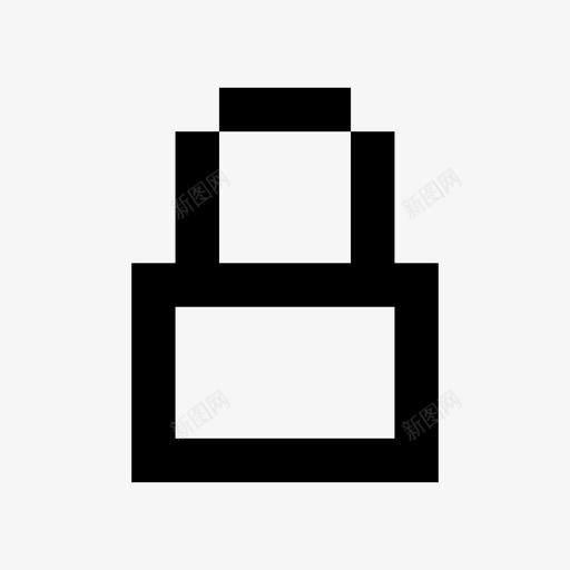 像素锁定关闭打开图标svg_新图网 https://ixintu.com 像素图标设置 像素锁定 关闭 安全 打开