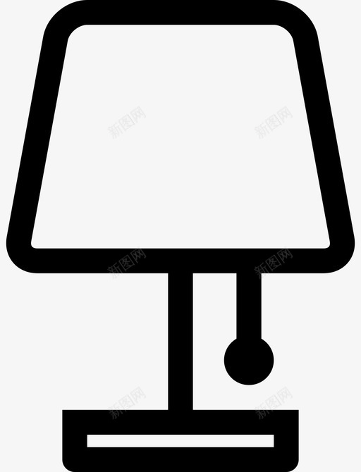 灯罩银行家灯灯图标svg_新图网 https://ixintu.com 台灯 家具 灯 灯罩 银行家灯 阅读灯