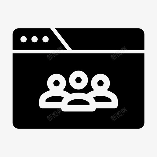 浏览器电话会议商务小组图标svg_新图网 https://ixintu.com 会议 商务 小组 浏览器电话会议 电话销售 视频会议