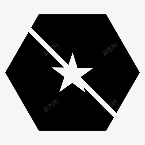 法属圭亚那国家国旗图标svg_新图网 https://ixintu.com 世界六边形旗帜字形 南美洲 国家 国旗 法属圭亚那