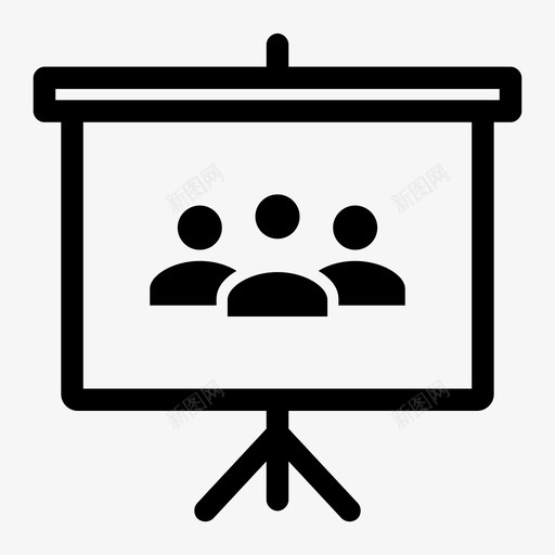 演示电话会议沟通小组图标svg_新图网 https://ixintu.com 会议 小组 投影板 沟通 演示电话会议 电话销售