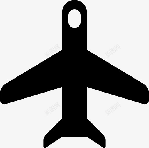 飞机空中客车飞行图标svg_新图网 https://ixintu.com 空中客车 运输 顶部 飞机 飞行