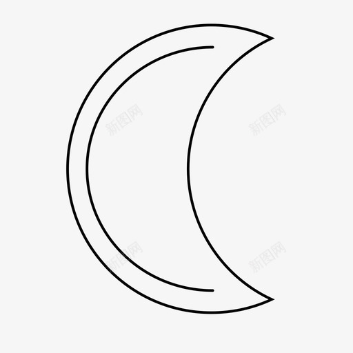 月亮自然夜晚图标svg_新图网 https://ixintu.com 克里特 夜晚 太空 月亮 自然 露营