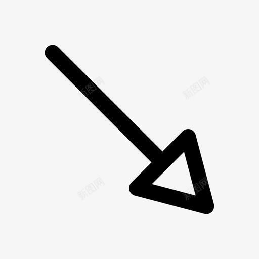 右下箭头符号箭头图标svg_新图网 https://ixintu.com 右下 方向 方向符号 箭头 箭头方向 箭头符号