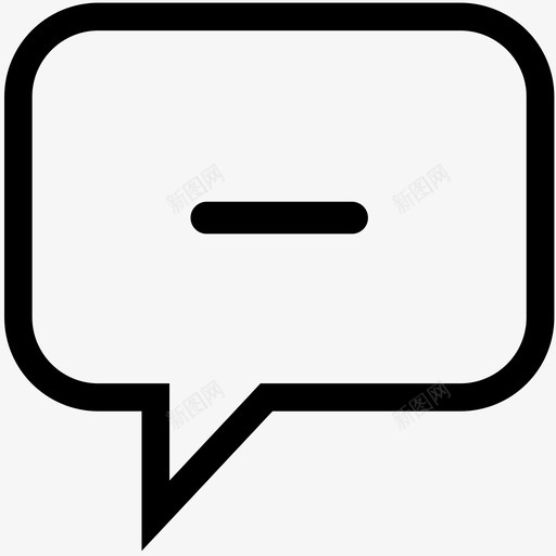 减去气泡移除语音气泡图标svg_新图网 https://ixintu.com 减去气泡 移除 语音气泡