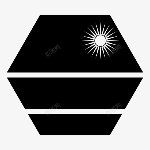 卢旺达非洲国家图标svg_新图网 https://ixintu.com 世界六边形旗帜字形 卢旺达 国家 国旗 非洲