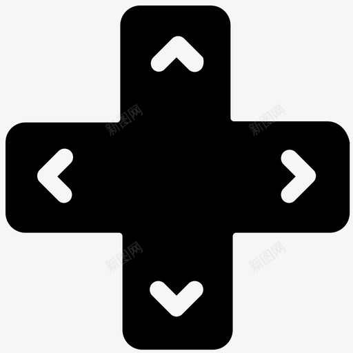 控制按钮箭头键导航按钮图标svg_新图网 https://ixintu.com 导航按钮 控制按钮 游戏板箭头键 用户界面图标集合 箭头键