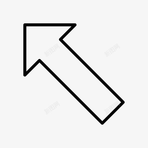 左上箭头标志箭头图标svg_新图网 https://ixintu.com 左上 方向 方向标志 箭头 箭头方向 箭头标志
