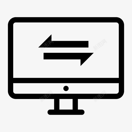 监控数据传输箭头连接图标svg_新图网 https://ixintu.com 事务 传输数据 监控数据传输 相反 箭头 连接