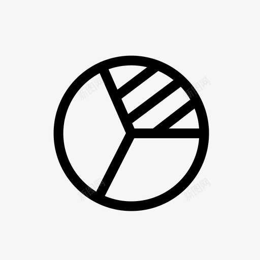 饼图分析图表图标svg_新图网 https://ixintu.com 分析 图表 统计 迷你图标集商业商店财务 饼图