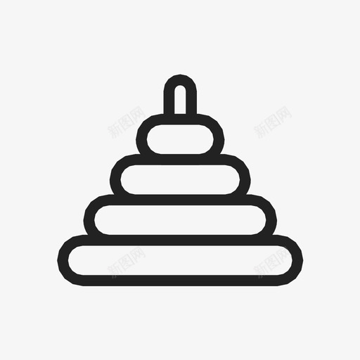 金字塔玩具婴儿儿童图标svg_新图网 https://ixintu.com 儿童 婴儿 戒指 金字塔玩具