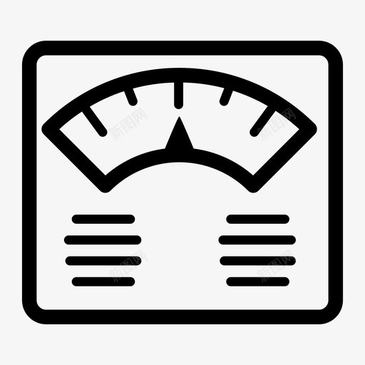 体重秤浴室秤肥胖秤图标svg_新图网 https://ixintu.com 体重机 体重秤 医药保健 浴室秤 肥胖秤