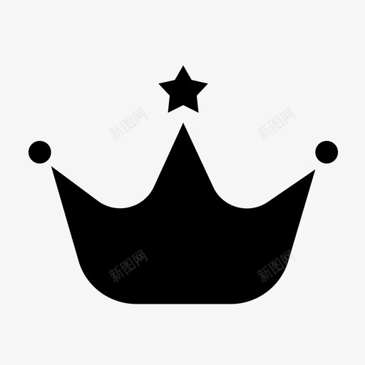 王冠象棋皇后图标svg_新图网 https://ixintu.com 王冠 皇后 皇室 象棋