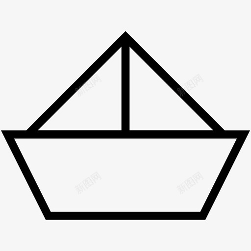船玩具儿童玩具运输图标svg_新图网 https://ixintu.com 儿童玩具 婴儿和儿童图标集 船玩具 运输