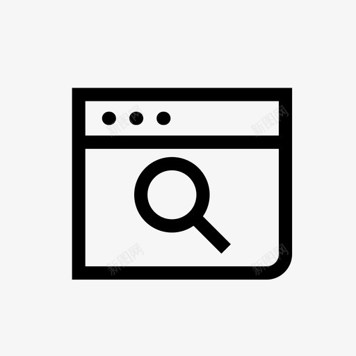 搜索结果浏览器查找图标svg_新图网 https://ixintu.com 互联网 搜索结果 查找 浏览器 迷你图标集网页设计设备