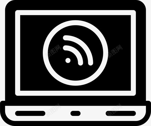 笔记本信号通信媒体图标svg_新图网 https://ixintu.com smashicons新闻媒体固态 媒体 新闻 笔记本信号 通信