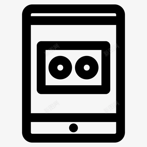 平板录音录音带小型录音带图标svg_新图网 https://ixintu.com 小型录音带 平板录音 录音带 磁带