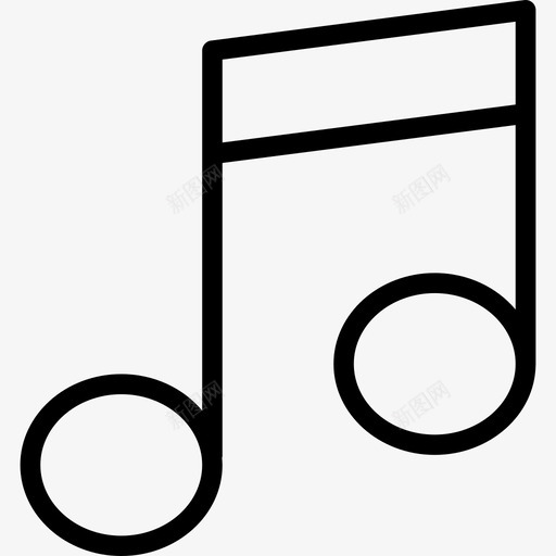 音乐音乐符号播放器图标svg_新图网 https://ixintu.com 声音 播放器 歌曲 线路图标 音乐 音乐符号