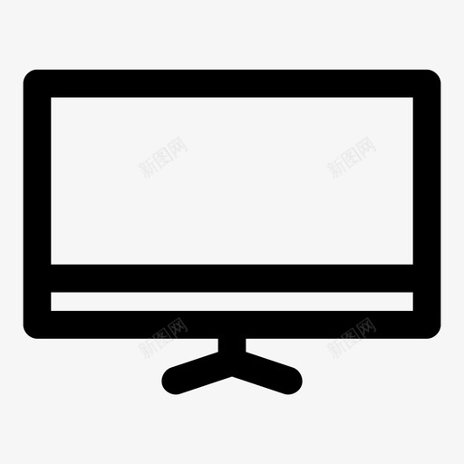 显示器电脑屏幕显示屏图标svg_新图网 https://ixintu.com 显示器 显示屏 电脑屏幕