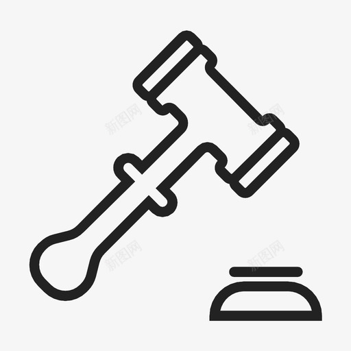判决定罪木槌图标svg_新图网 https://ixintu.com 判决 定罪 审判 木槌 法官