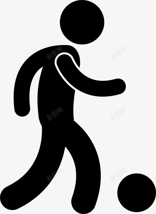 人们踢足球踢足球人图标svg_新图网 https://ixintu.com 人 人们踢足球 足球 足球运动员 踢足球