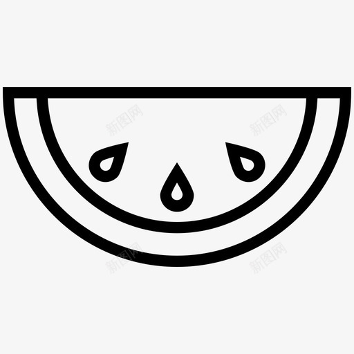西瓜片哈密瓜食品图标svg_新图网 https://ixintu.com 哈密瓜 水果 西瓜片 避暑旅游 食品