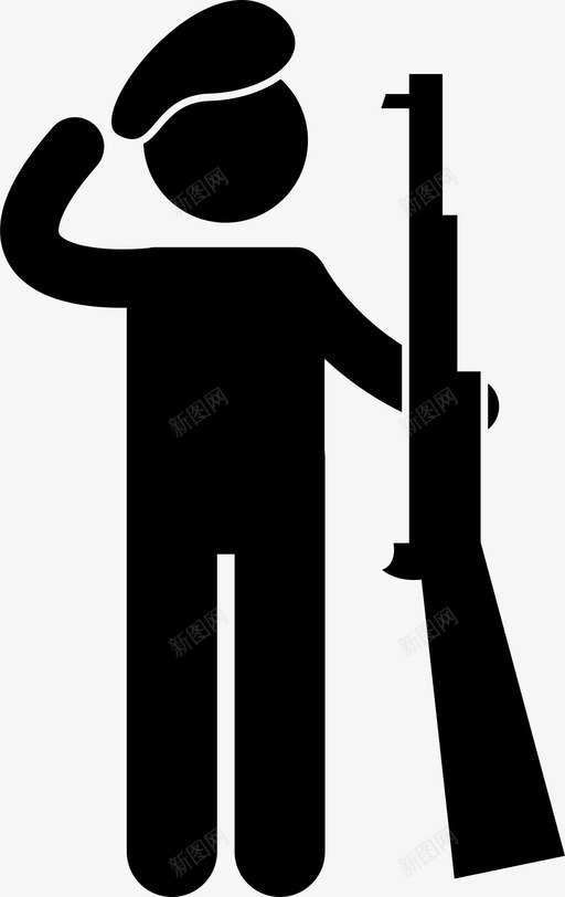 士兵军队突击队图标svg_新图网 https://ixintu.com 事业 人们的工作 军人 军队 士兵 突击队 职业