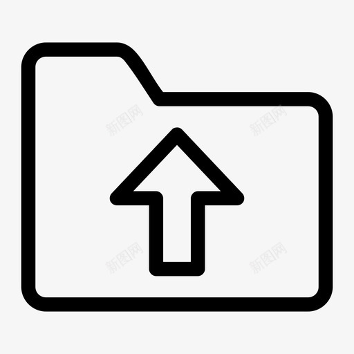 文件夹向上转到顶部方向图标svg_新图网 https://ixintu.com 上下 上载 垂直 文件夹向上 方向 转到顶部