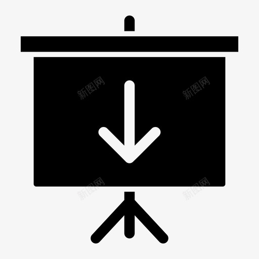 投影屏大屏幕讲解员图标svg_新图网 https://ixintu.com 大屏幕 投影屏下载 教学 板 演示 讲解 讲解员