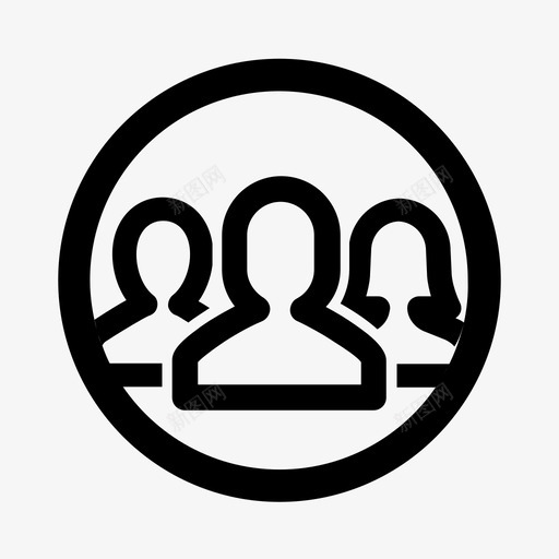 组从属关系人员组图标svg_新图网 https://ixintu.com 人员组 从属关系 团队 用户 组