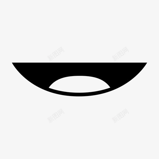 嘴咧嘴下巴图标svg_新图网 https://ixintu.com 下巴 口吻 咧嘴 嘴 嘴唇 张开 舌头 身体部位