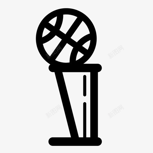篮球奖杯体育nba奖杯图标svg_新图网 https://ixintu.com nba奖杯 体育 拉里奥布里恩 篮球奖杯
