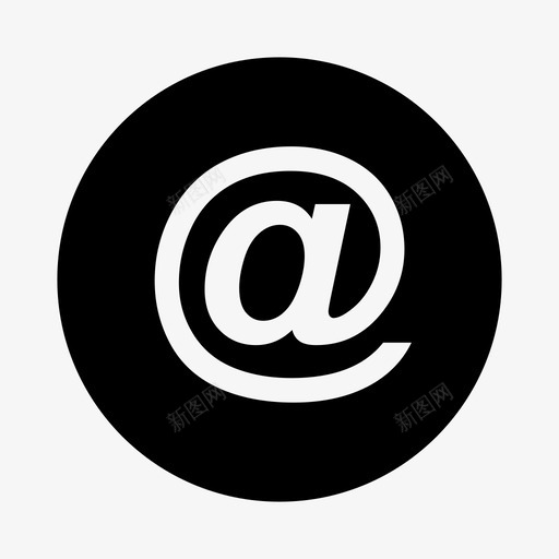 在联系人电子邮件图标svg_新图网 https://ixintu.com 在 常用图标 消息 电子邮件 符号 联系人