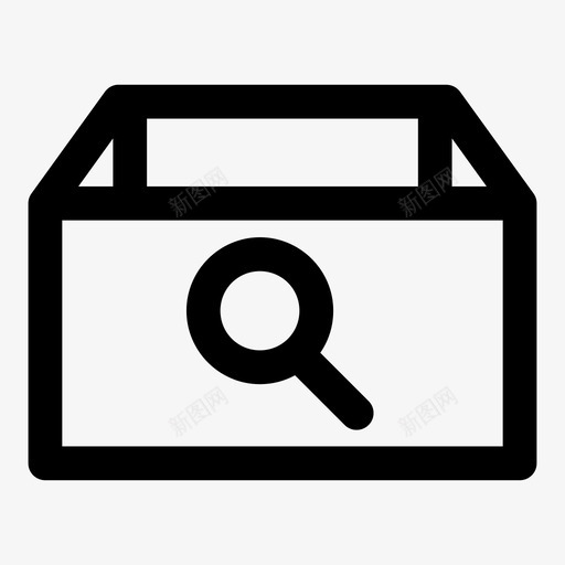 快递搜索快递管理图标svg_新图网 https://ixintu.com 包裹 快递 快递搜索 管理 购物最大胆