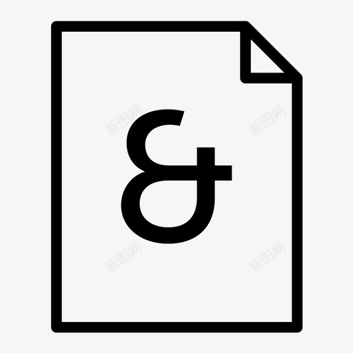 和字纸折角页图标svg_新图网 https://ixintu.com 和字纸 折角 纸 角形页 页