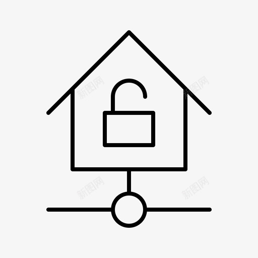 家庭解锁设备家庭自动化图标svg_新图网 https://ixintu.com 家庭自动化 家庭解锁 技术 智能家居 网络 设备