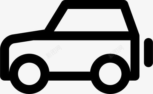 吉普车轿车老爷车图标svg_新图网 https://ixintu.com 卡车 吉普车 老爷车 越野车 车辆 轿车