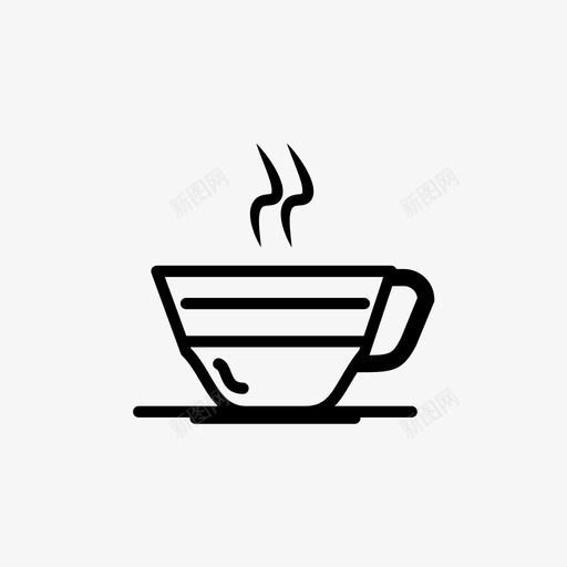 咖啡杯饮料杯茶图标svg_新图网 https://ixintu.com 咖啡杯 圣诞套装 杯茶 饮料