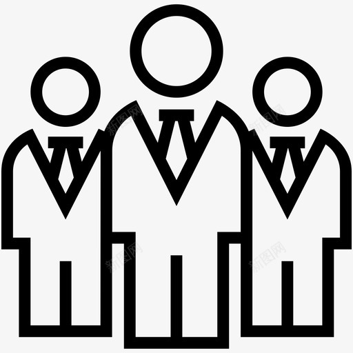 公司团队团队团队结构图标svg_新图网 https://ixintu.com 个人关系 人力资源图标集 公司团队 团队 团队结构