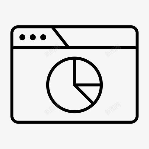浏览器饼图分析经济图标svg_新图网 https://ixintu.com 分析 图表 浏览器饼图 经济 统计 趋势