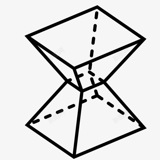 不规则多面体三维三维形状图标svg_新图网 https://ixintu.com 三维 三维图形 三维形状 不规则多面体 几何体 立体图形