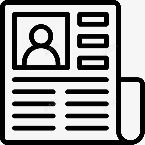 小报通讯媒体图标svg_新图网 https://ixintu.com 媒体 小报 报纸 新闻 新闻媒体大纲 通讯