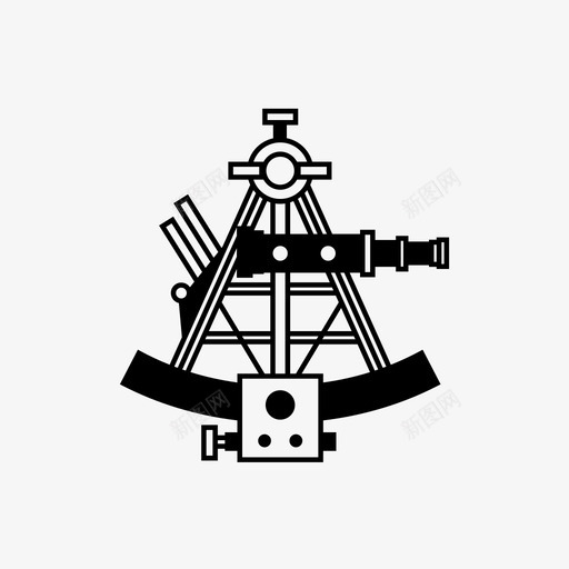 六分仪方向仪器图标svg_新图网 https://ixintu.com 仪器 六分仪 导航 方向 纬度 轨迹