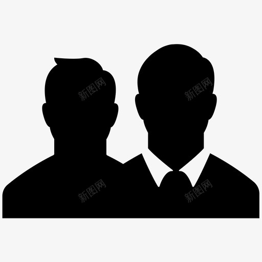 团队朋友男人图标svg_新图网 https://ixintu.com 人 团队 朋友 男人
